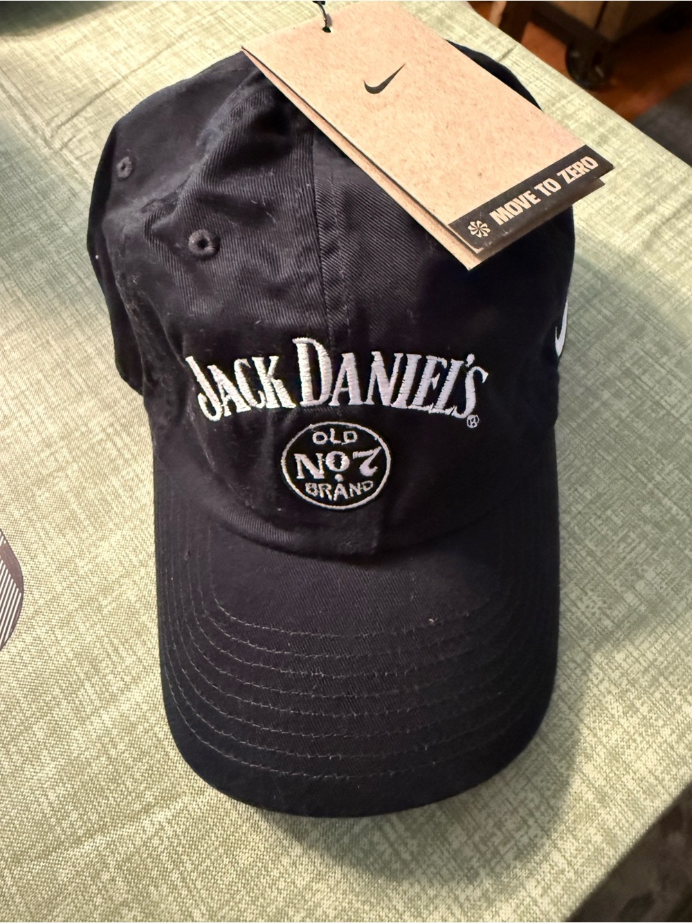 Nike Black Jack Daniel’s Old No.7 Brand Golf Cap with White Embroidered Logo